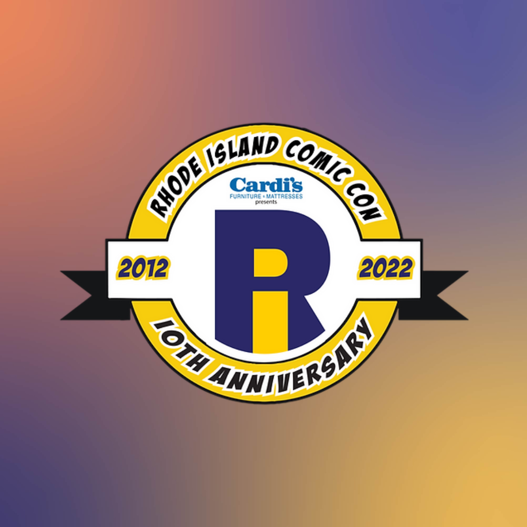 Rhode Island Comic Con 2022 10th Anniversary Logo